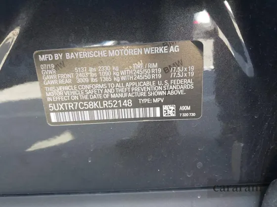 2019 BMW X3 sDrive30i