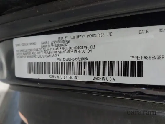 2009 Subaru Legacy Special