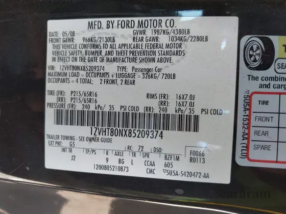 2008 Ford Mustang Deluxe