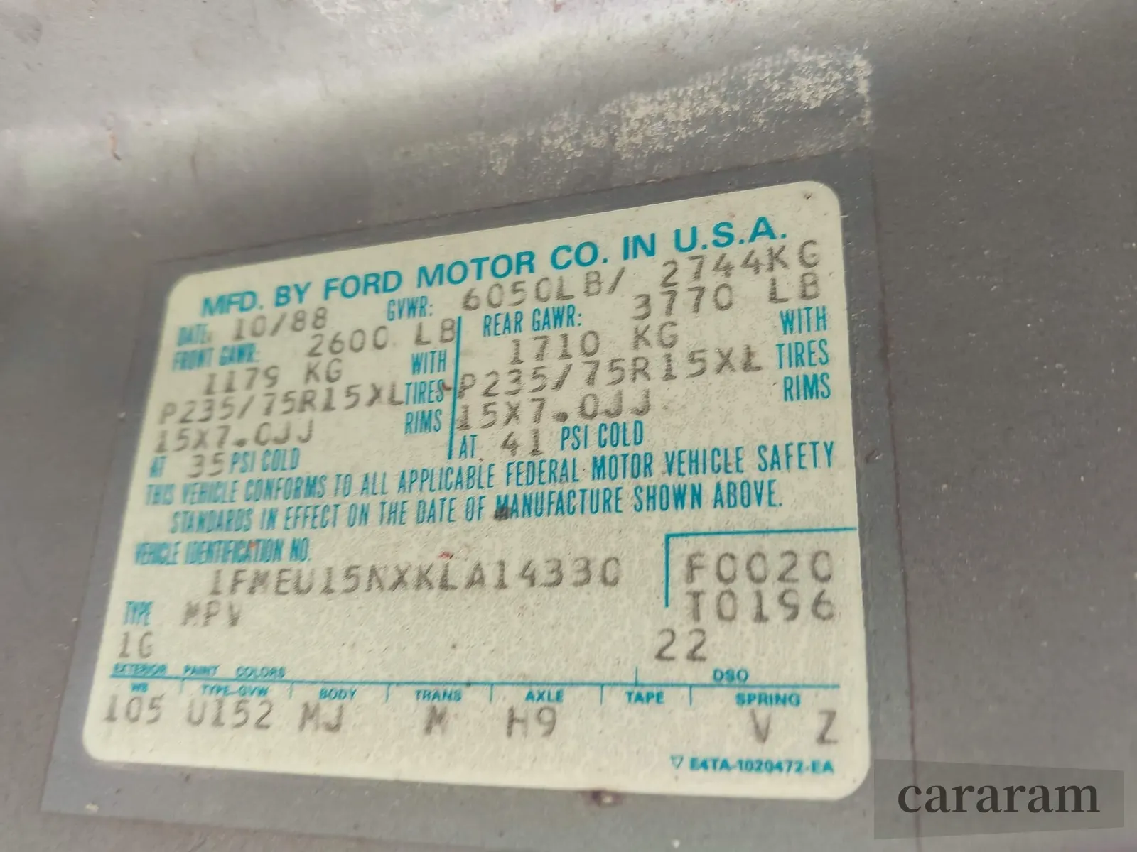 1989 Ford Bronco XL