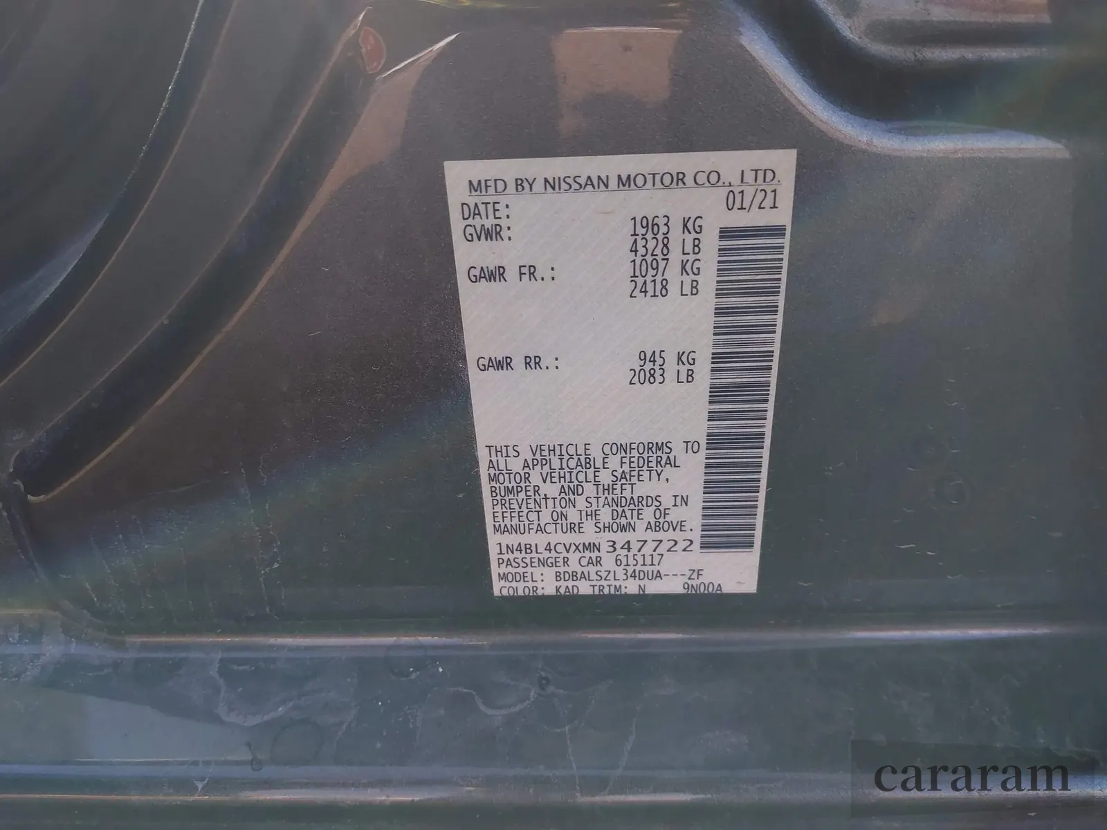 2021 Nissan Altima SR