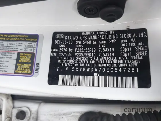 2014 Kia Sorento SX Limited