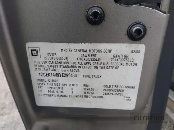 2000 Chevrolet Silverado 1500