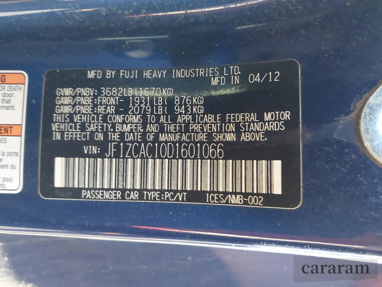 2013 Subaru BRZ Limited