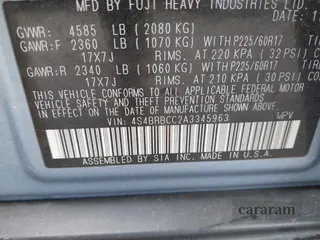 2010 Subaru Outback Premium All-Weather Anniversary