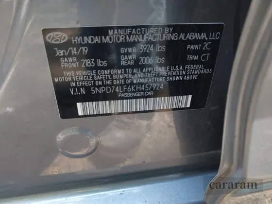 2019 Hyundai Elantra SE