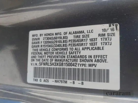 2016 Honda Odyssey SE