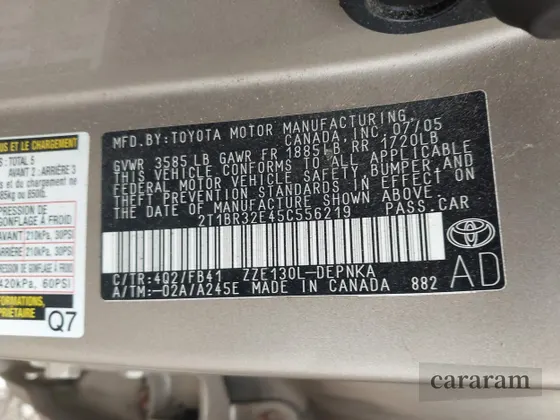 2005 Toyota Corolla LE