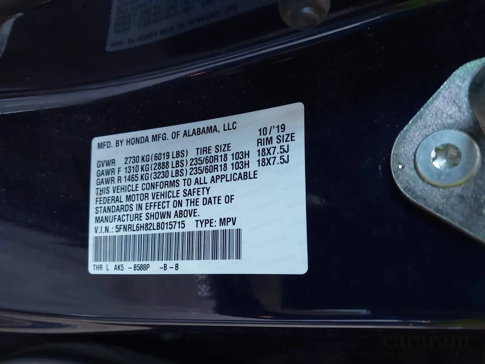 2020 Honda Odyssey Touring