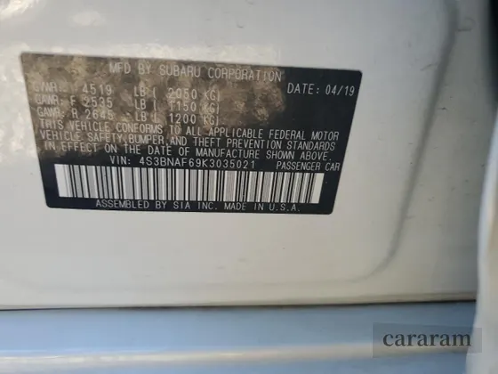 2019 Subaru Legacy Premium