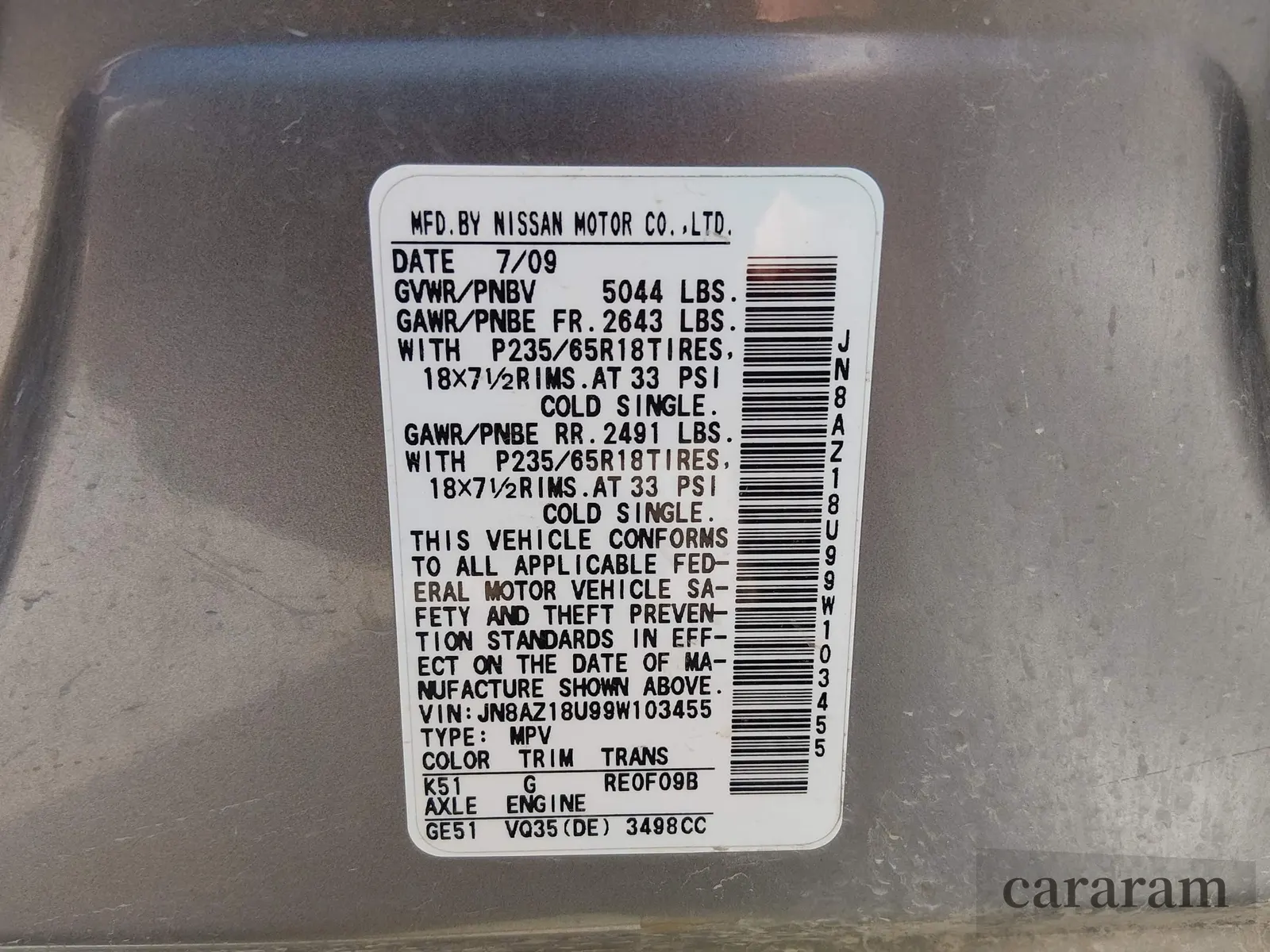 2009 Nissan Murano SL