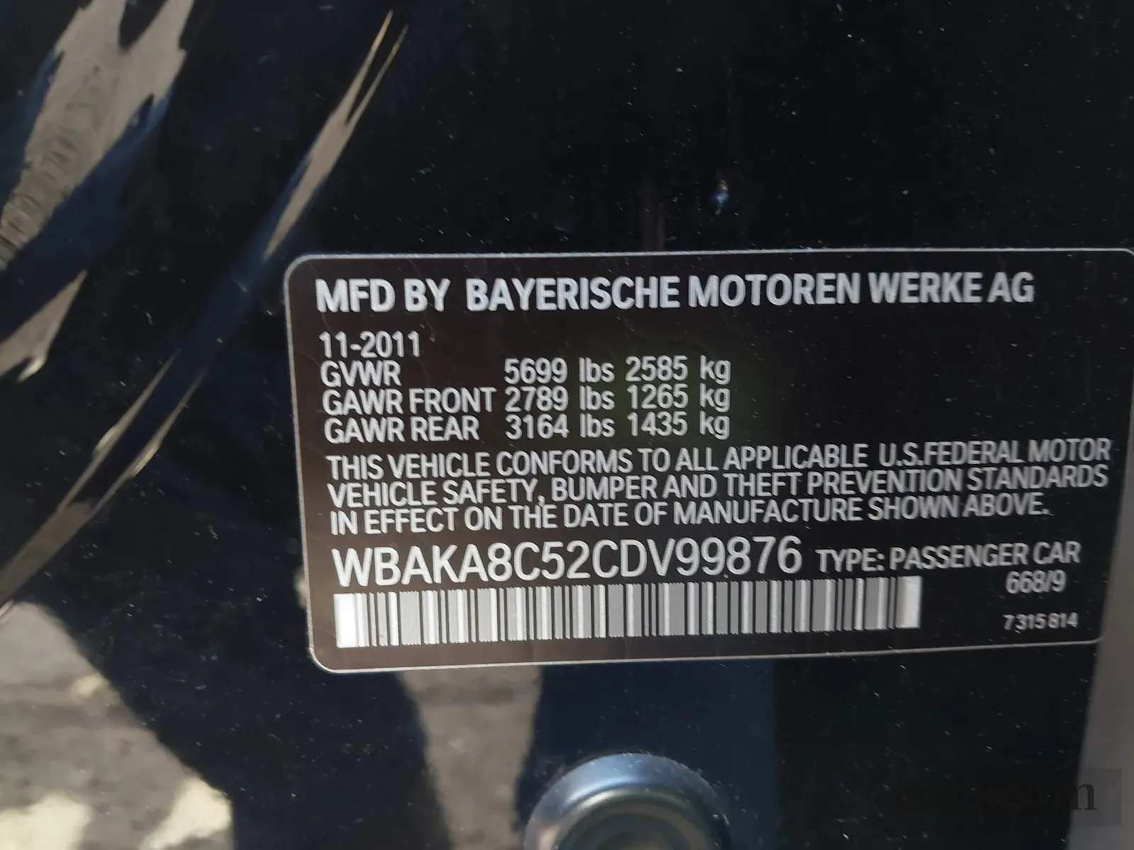 2012 BMW 7 Series 750i