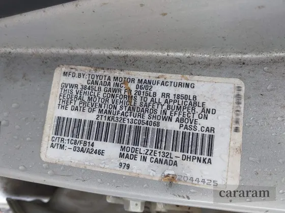 2003 Toyota Matrix XR