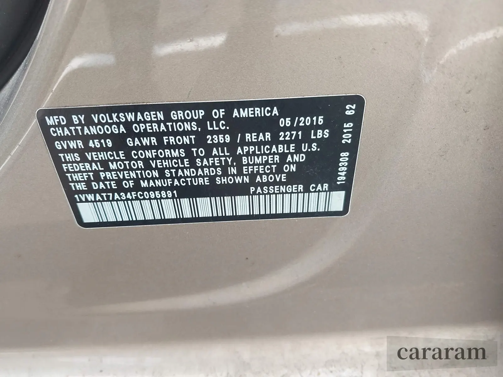2015 Volkswagen Passat Limited Edition