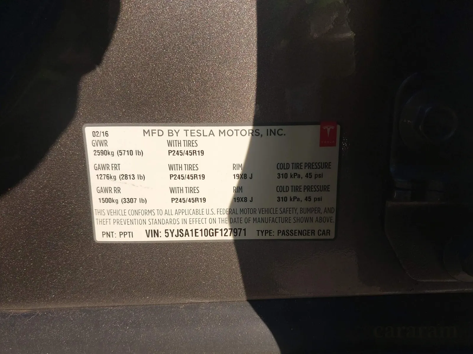 2016 Tesla Model S 70
