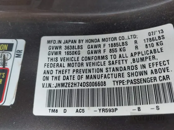 2013 Honda Insight EX