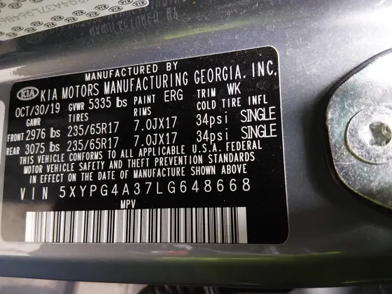 2020 Kia Sorento L