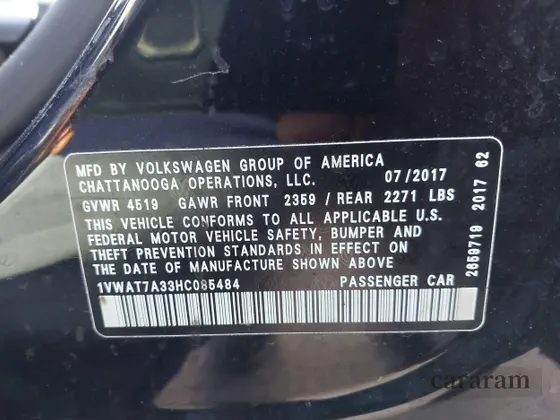 2017 Volkswagen Passat S