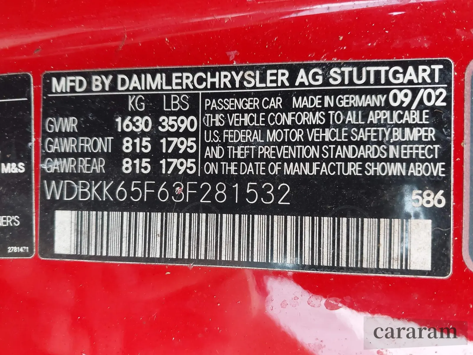 2003 Mercedes-Benz SLK 320