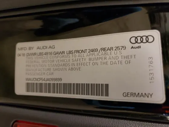 2018 Audi A5 Sportback Prestige