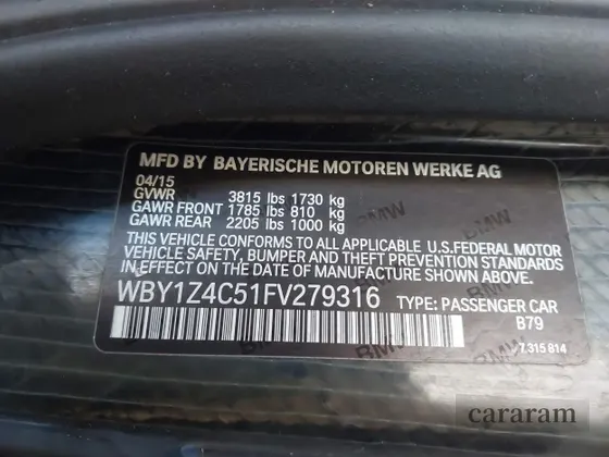 2015 BMW i3