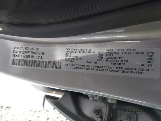 2021 Ram 1500 Big Horn