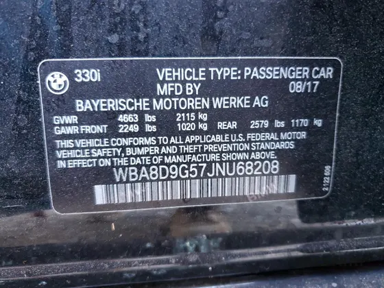 2018 BMW 3 Series 330i xDrive