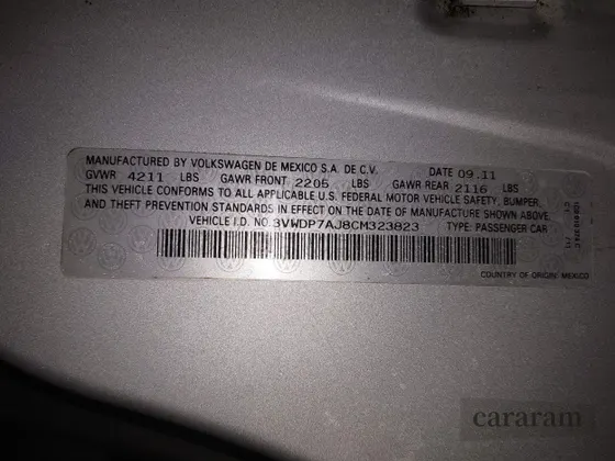 2012 Volkswagen Jetta SE