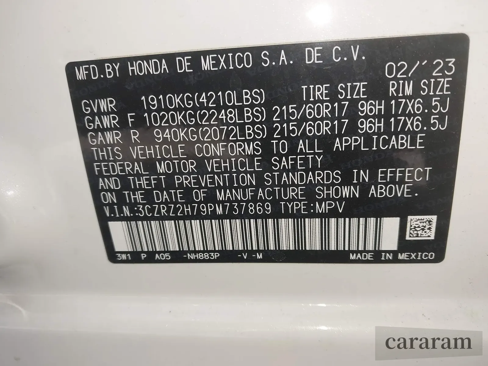 2023 Honda HR-V EX-L