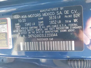 2020 Kia Rio S