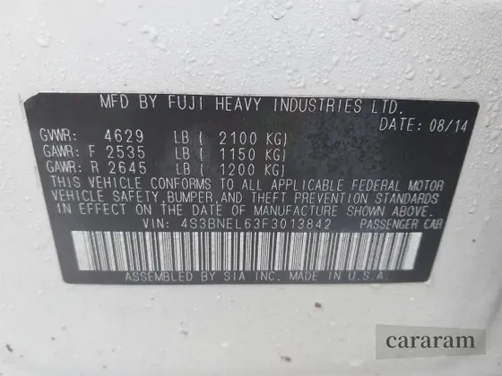 2015 Subaru Legacy Limited