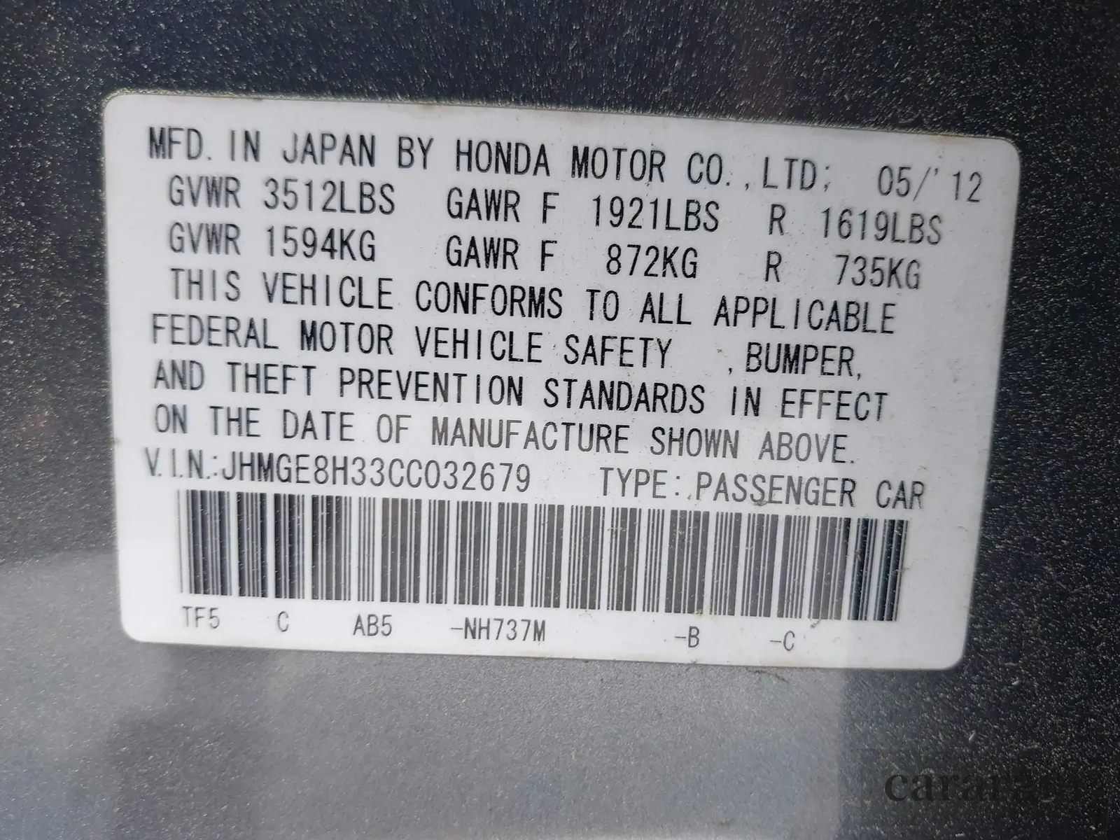 2012 Honda Fit