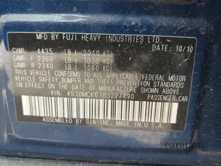 2011 Subaru Legacy Limited Power Moon