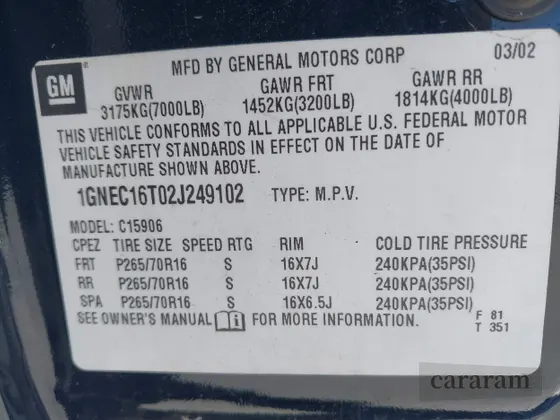 2002 Chevrolet Suburban LT