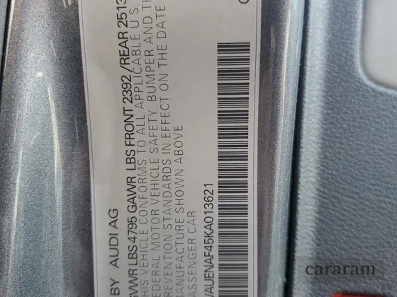 2019 Audi A4 Premium Plus