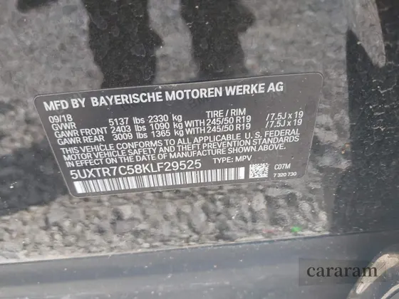 2019 BMW X3 sDrive30i