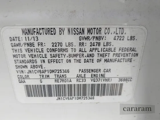 2013 Infiniti G37 Journey
