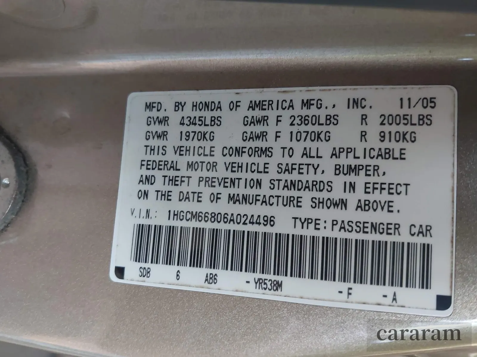 2006 Honda Accord EX-L