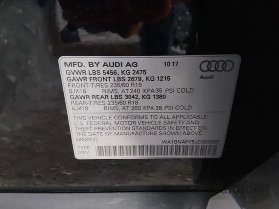 2018 Audi Q5 Premium Plus