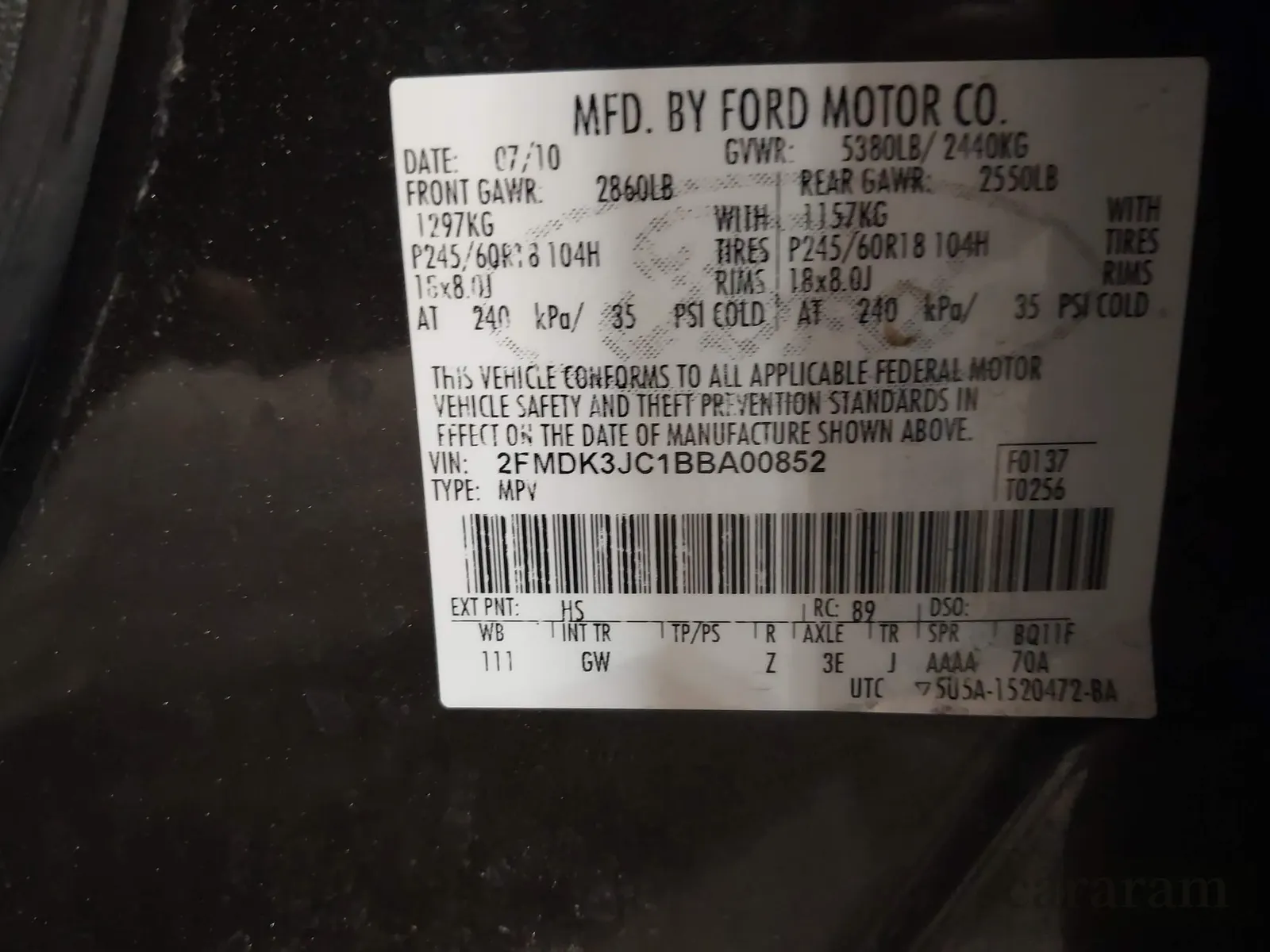 2011 Ford Edge SEL