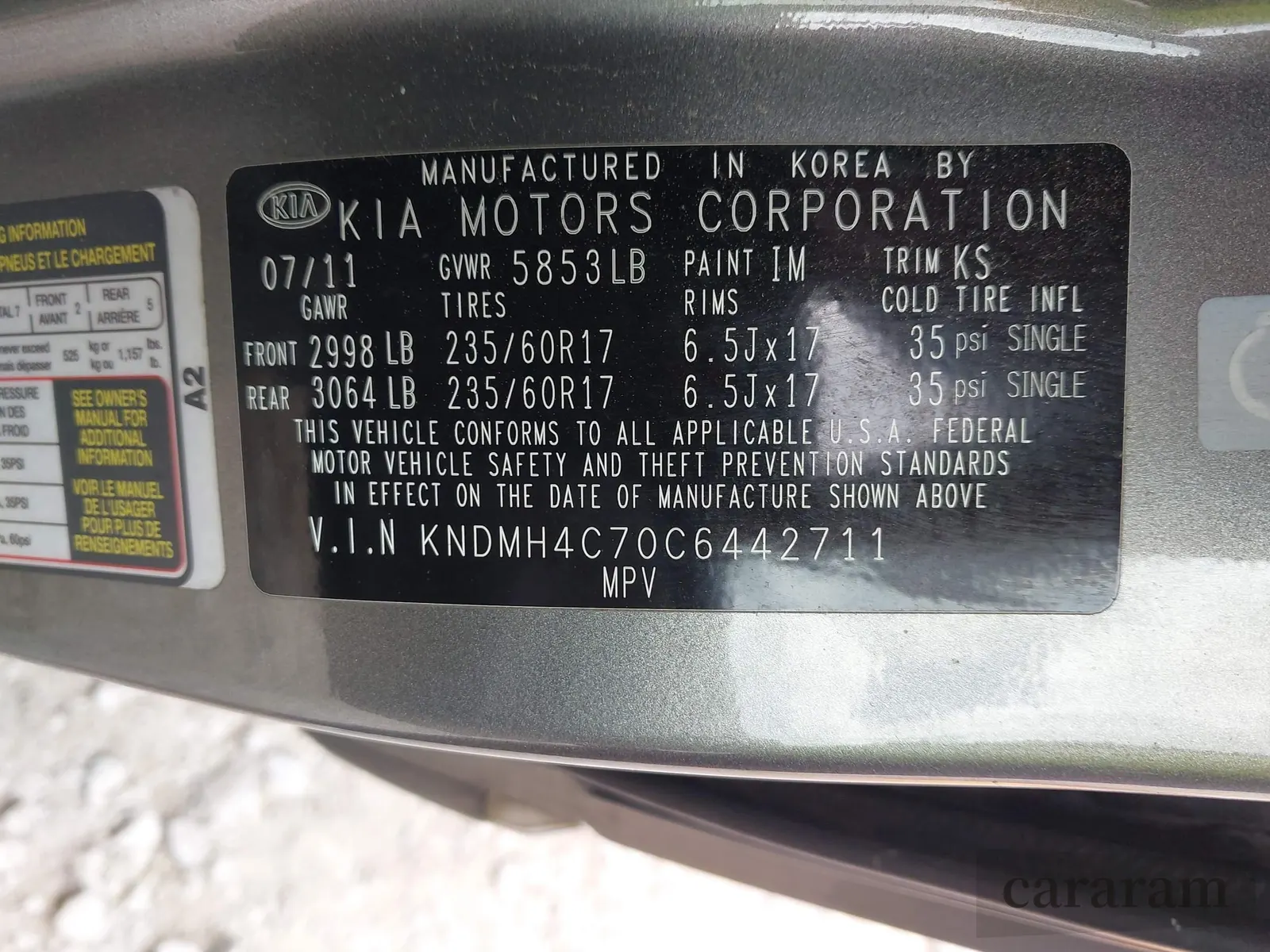 2012 Kia Sedona EX