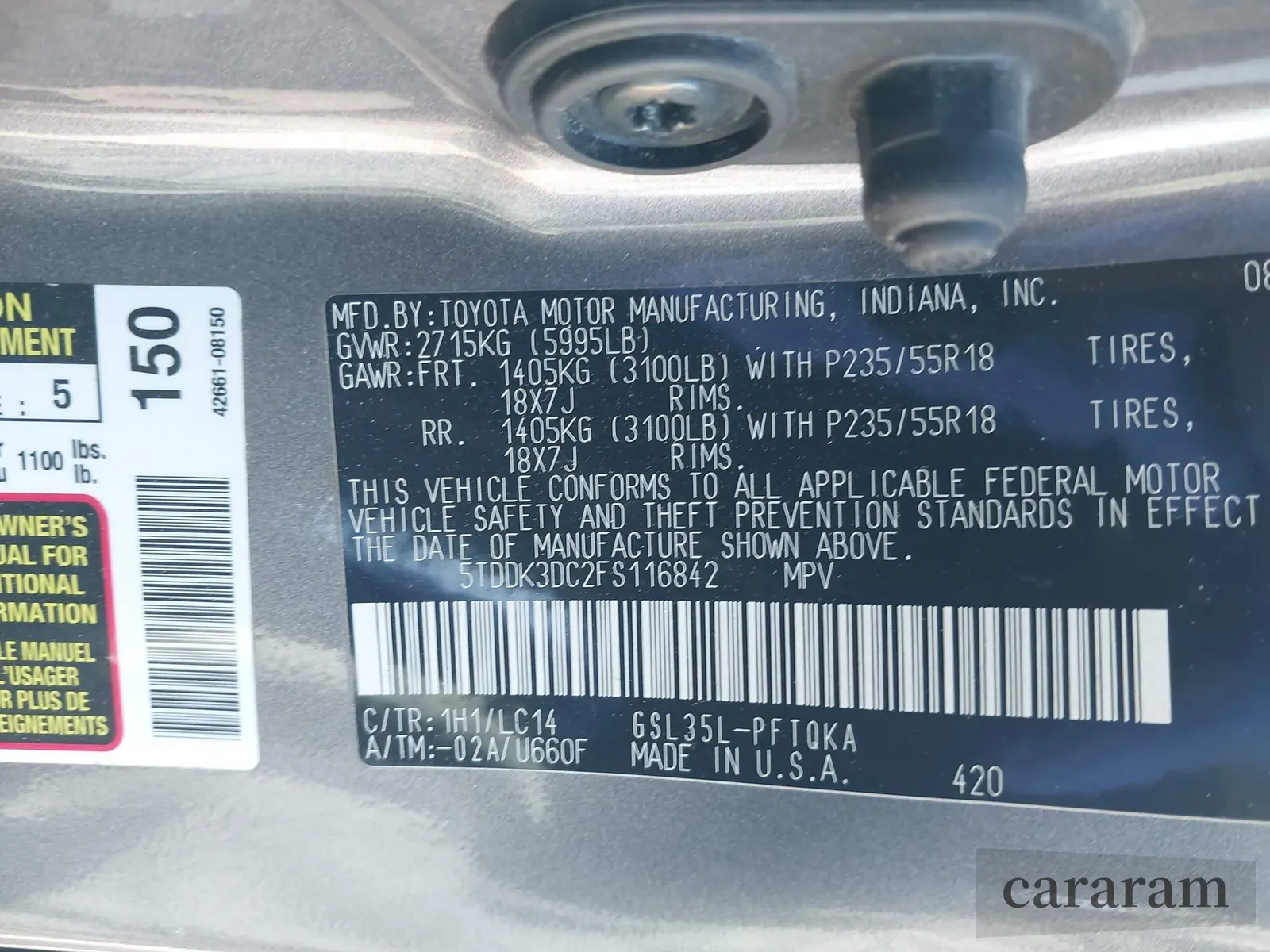 2015 Toyota Sienna Limited Premium