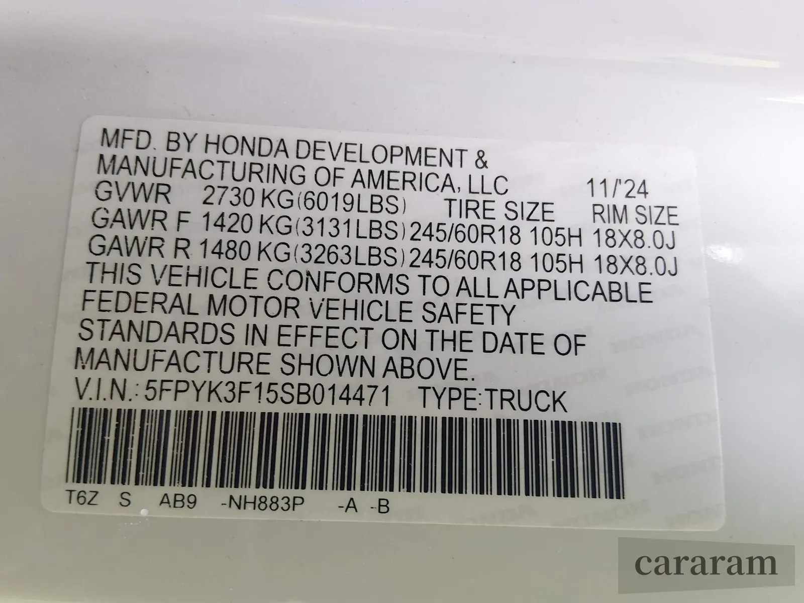 2025 Honda Ridgeline Sport