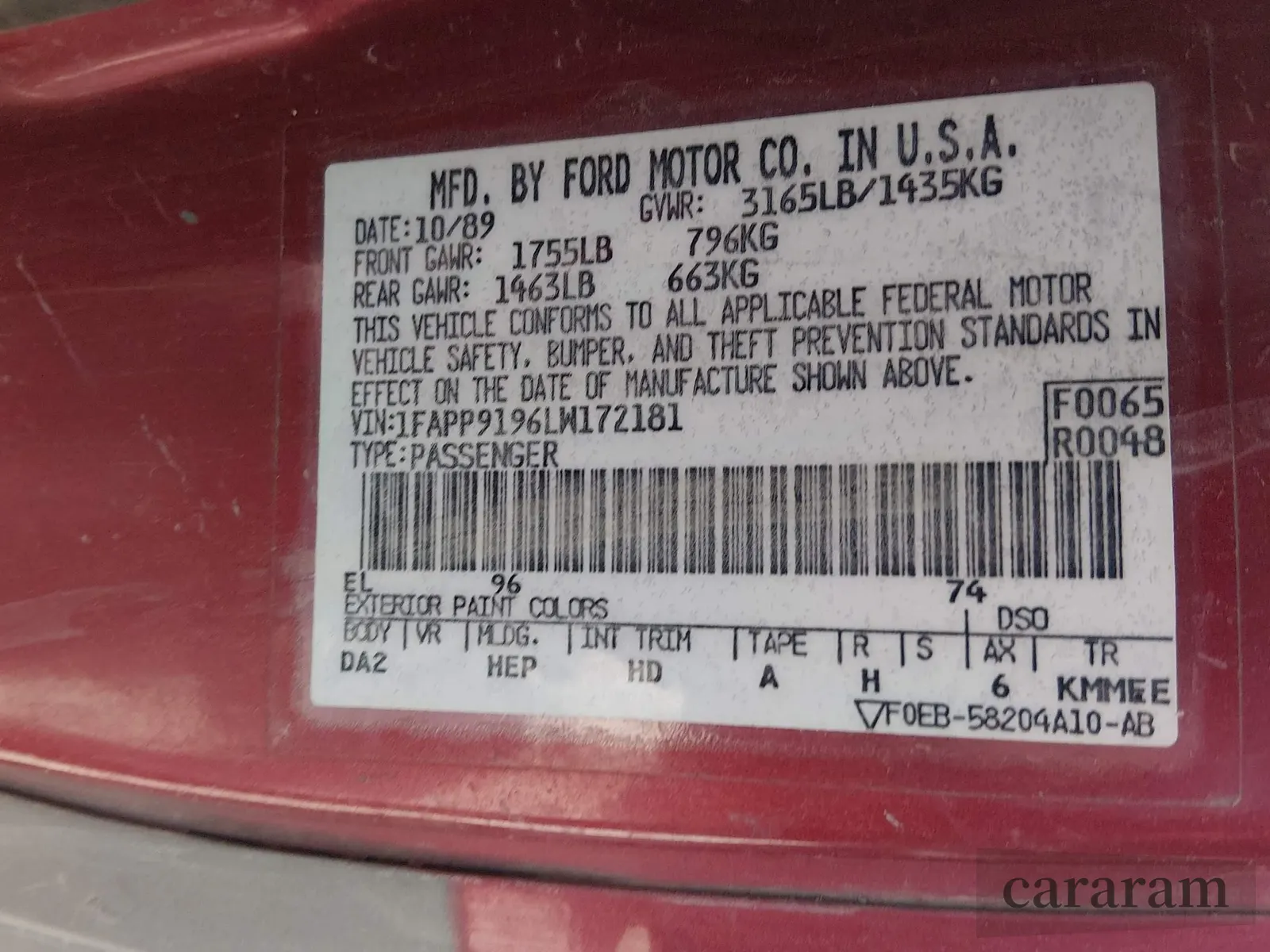1990 Ford Escort