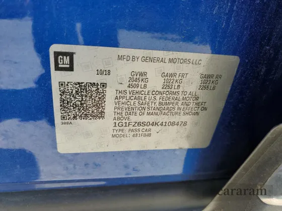 2019 Chevrolet Bolt EV Premier
