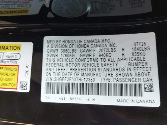2026 Honda Civic Sport