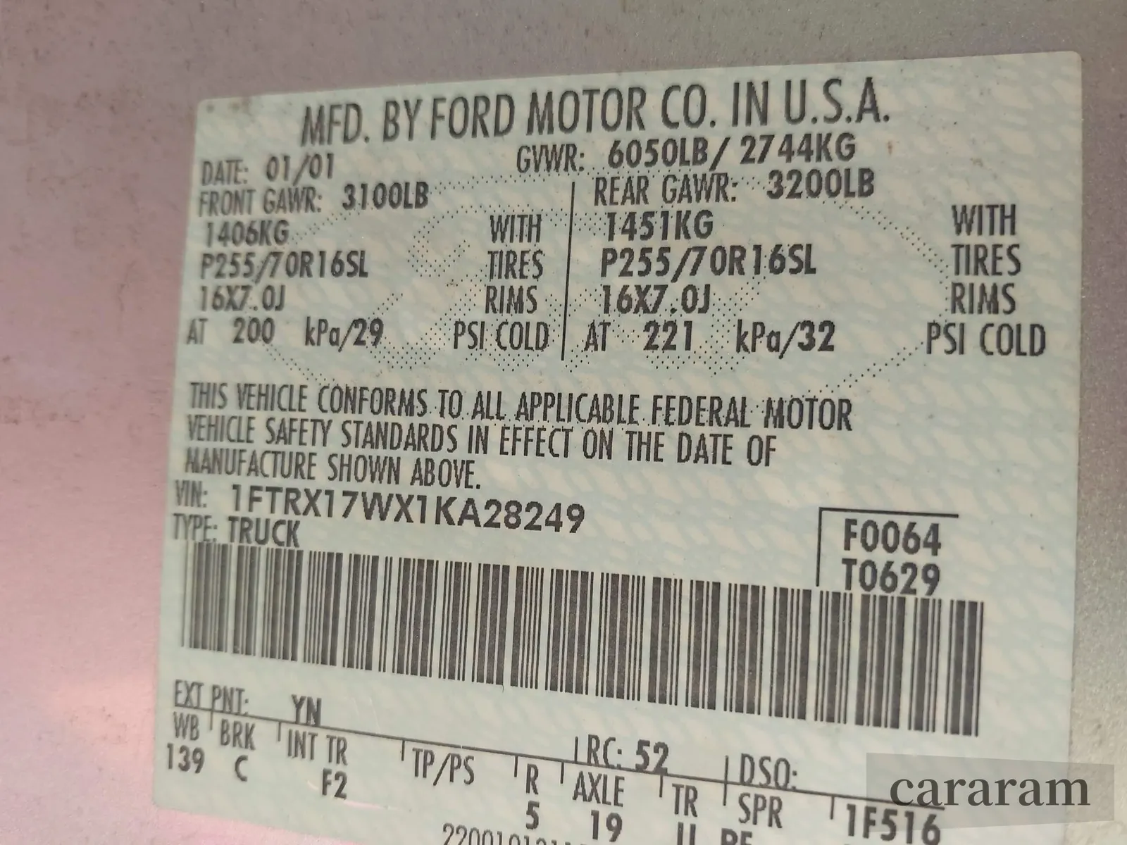 2001 Ford F-150 XL