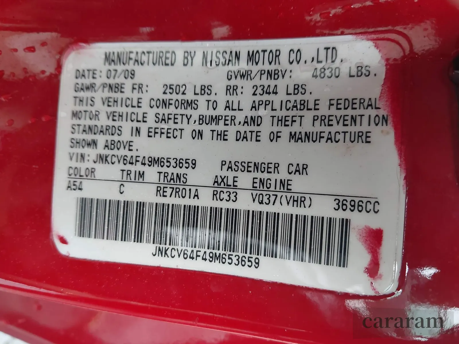 2009 Infiniti G37 x
