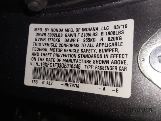 2016 Honda Civic EX-T