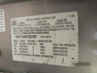 2000 Oldsmobile Bravada